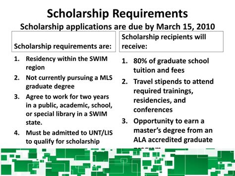 Eligibility Criteria for Scholarships